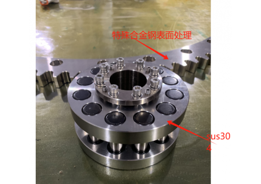 RGD齒圈齒輪是全SUS304不銹鋼材質(zhì)還是其他材質(zhì)？特殊合金鋼表面處理會生銹嗎？硬度多少？